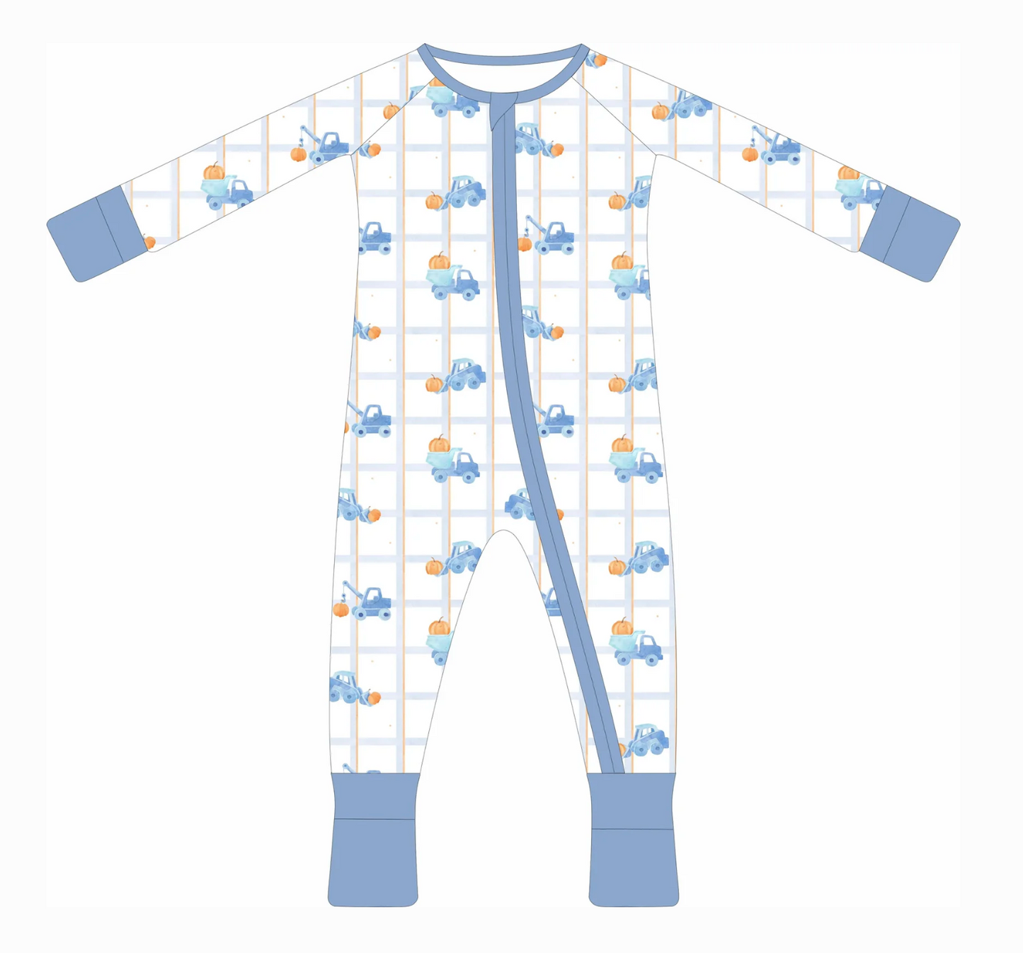 Pumpkin Construction Zip Pjs