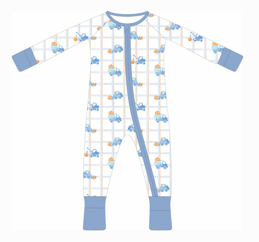 Pumpkin Construction Zip Pjs