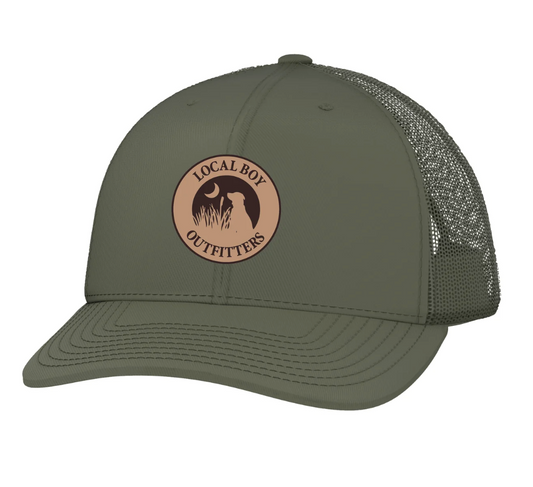 Local Boy Youth Leather Patch Trucker Hat