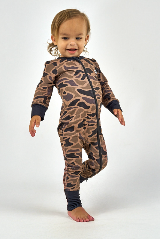 Burlebo Guage Camo Baby Zip Up