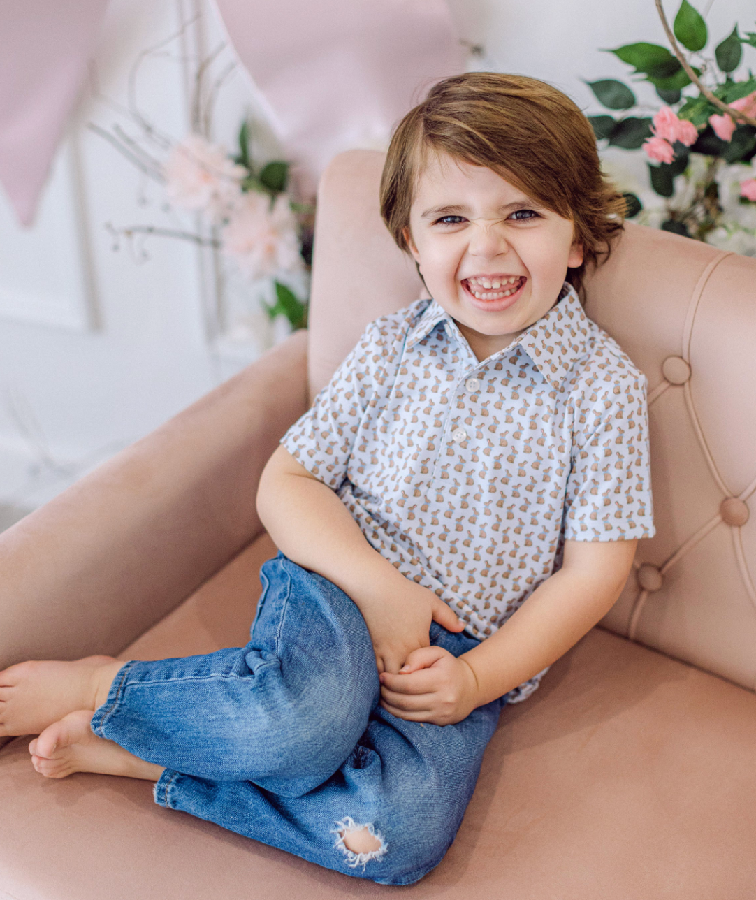 Chocolate Bunny Boys Polo