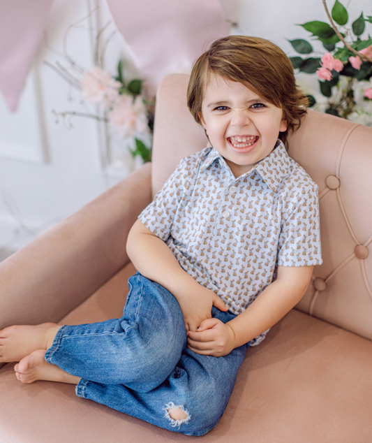 Chocolate Bunny Boys Polo