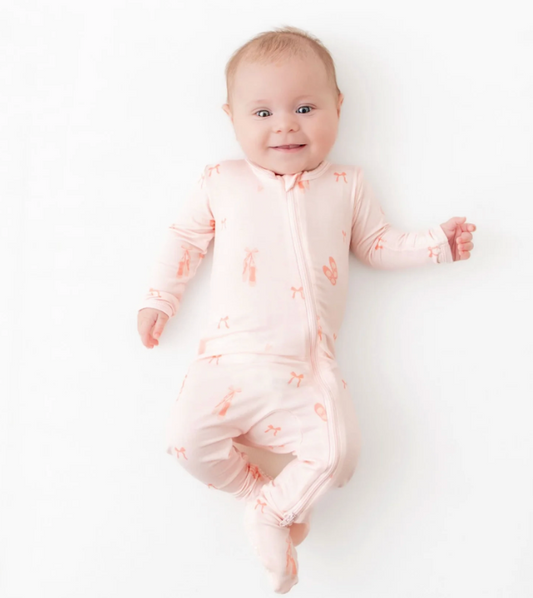Ballerina Zippered Footie