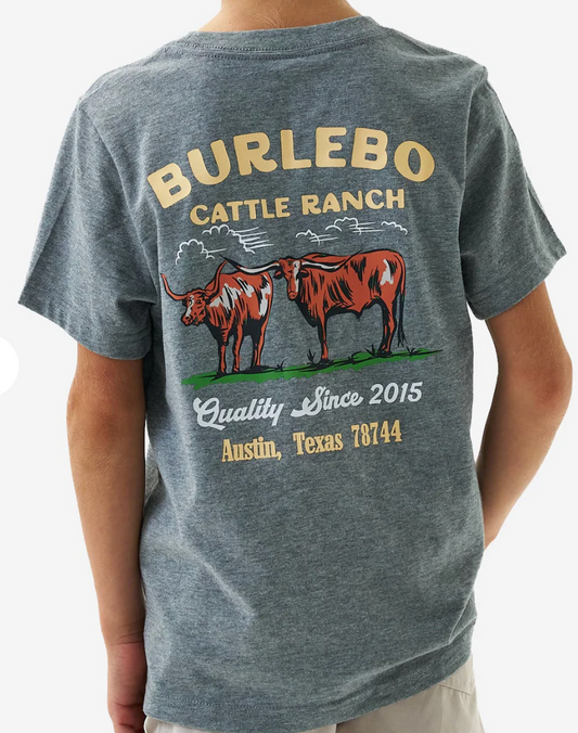 Burblebo Youth Cattle Ranch Tee