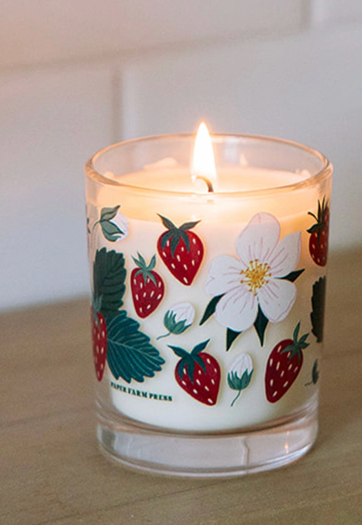 Strawberry Patch Soy Hand Poured Candle
