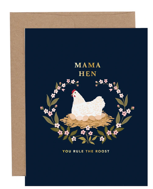 Mama Hen Mother's Day Greeting Card