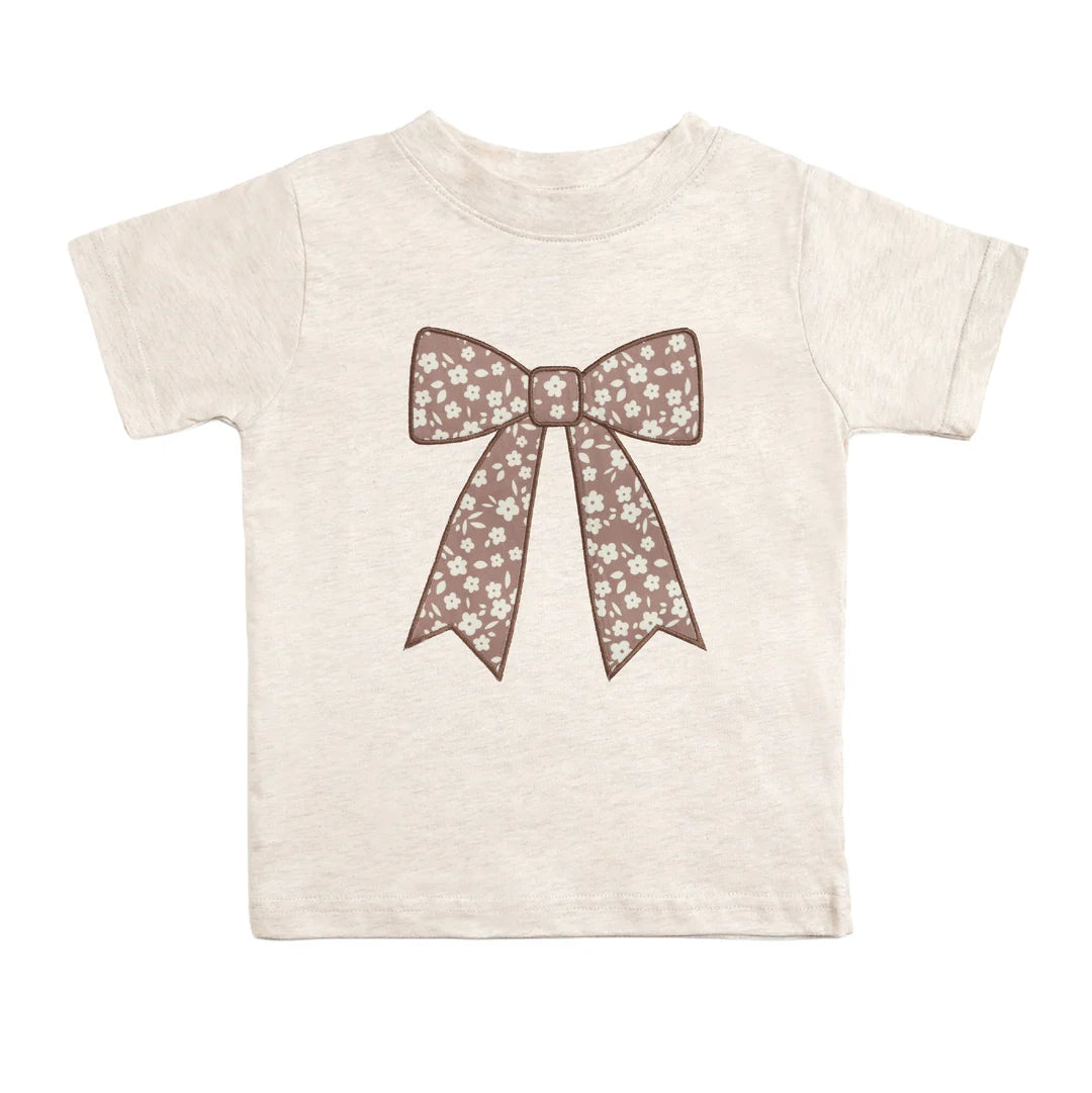 Mochal Floral Bow Patch Shirt