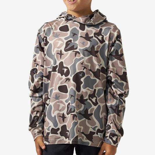 YOUTH PERFORMANCE HOODIE - MALLARD MAYHEM