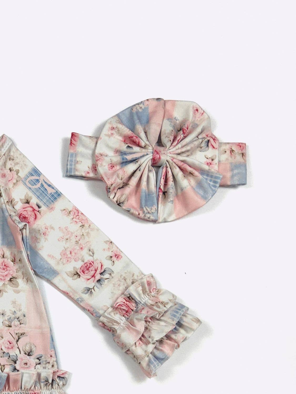 Patchwork Rose Baby Gown