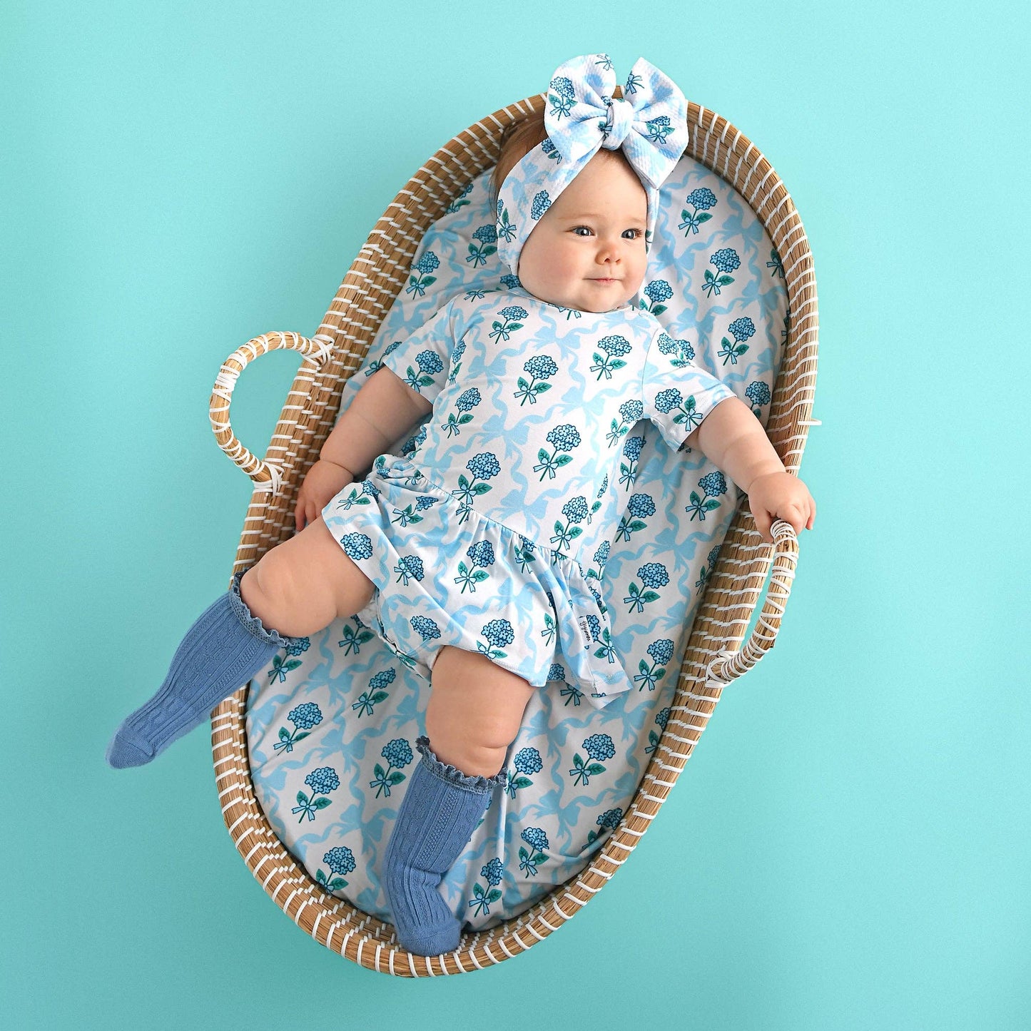 Savannah TUTU Bamboo Floral Baby Clothing Dress Outfit