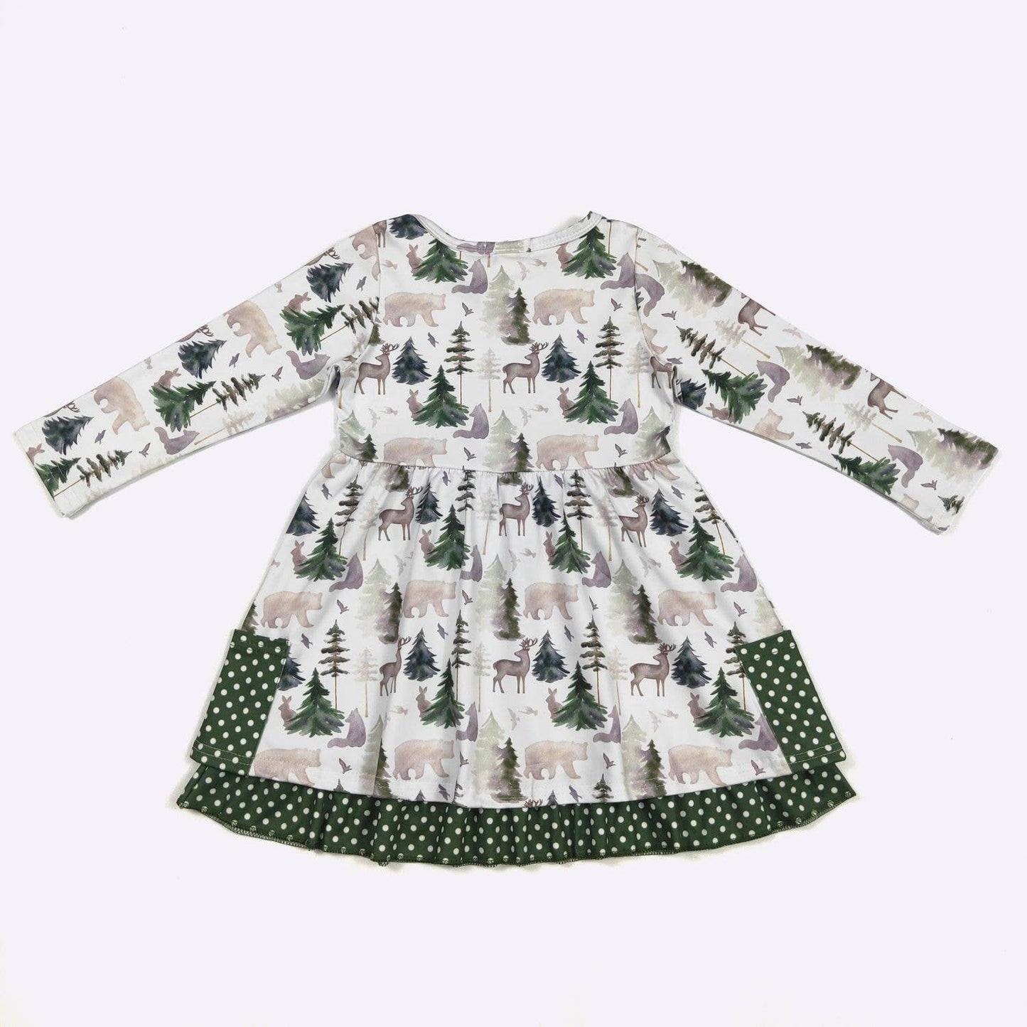 Clover Cottage - Emerald Woodland Girls Dress