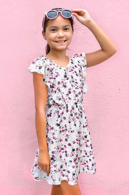 Eyelet Dress w/ Ruffles