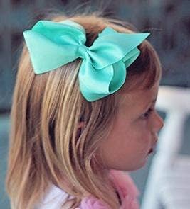 Classic Oversized Grosgrain Hair Bow - Alligator Clip