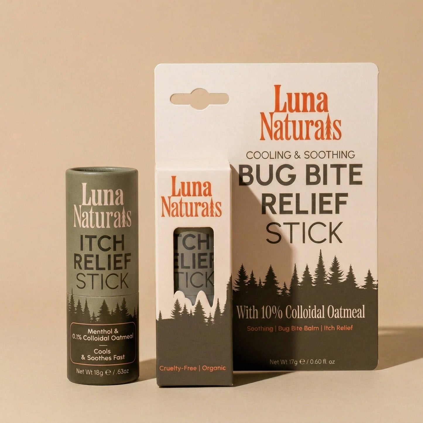 Luna Naturals - Anti-Itch Balm | Menthol & Colloidal | 1 Pack - 18g