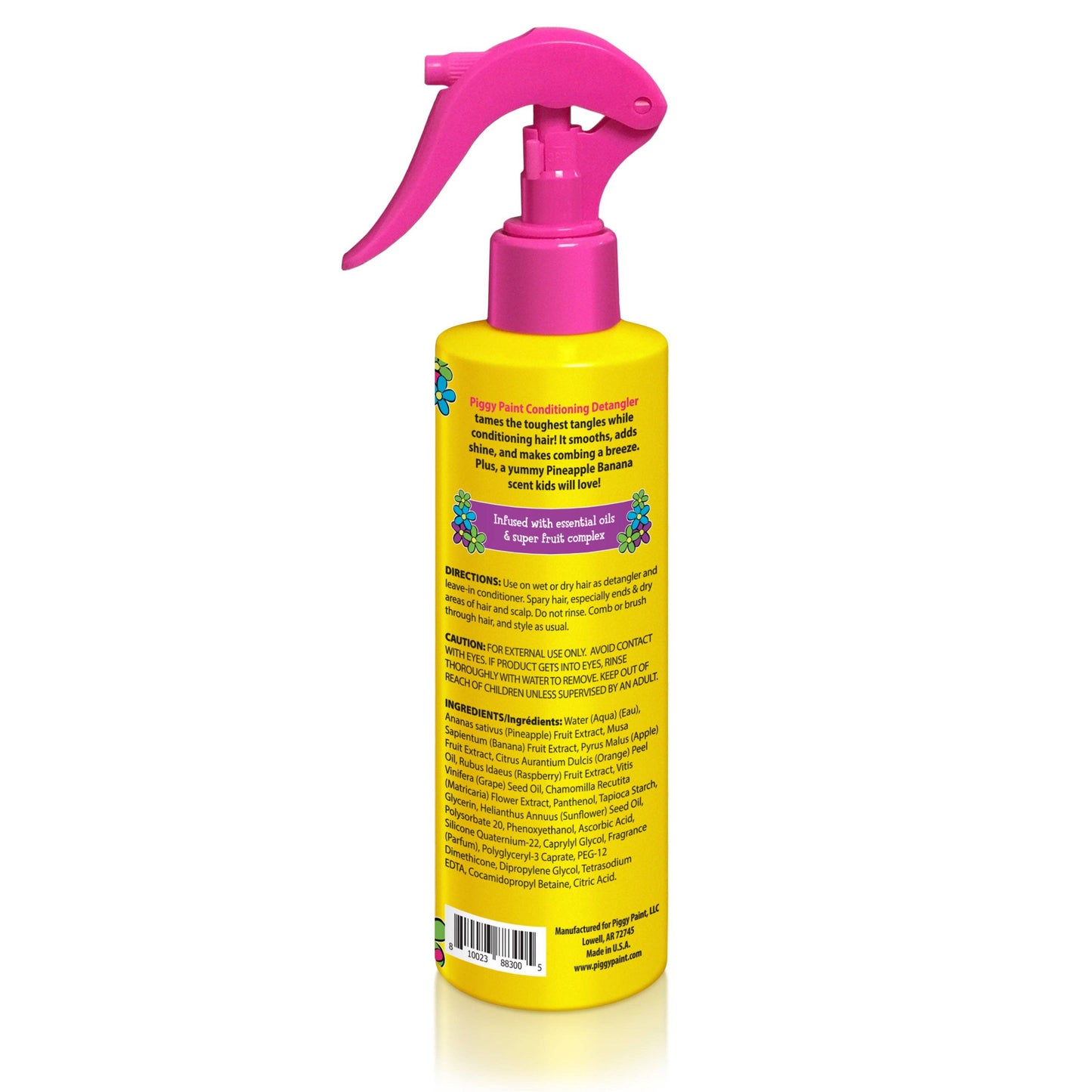 Piggy Paint - Pineapple Banana Conditioning Detangler Non-Toxic Hair Care