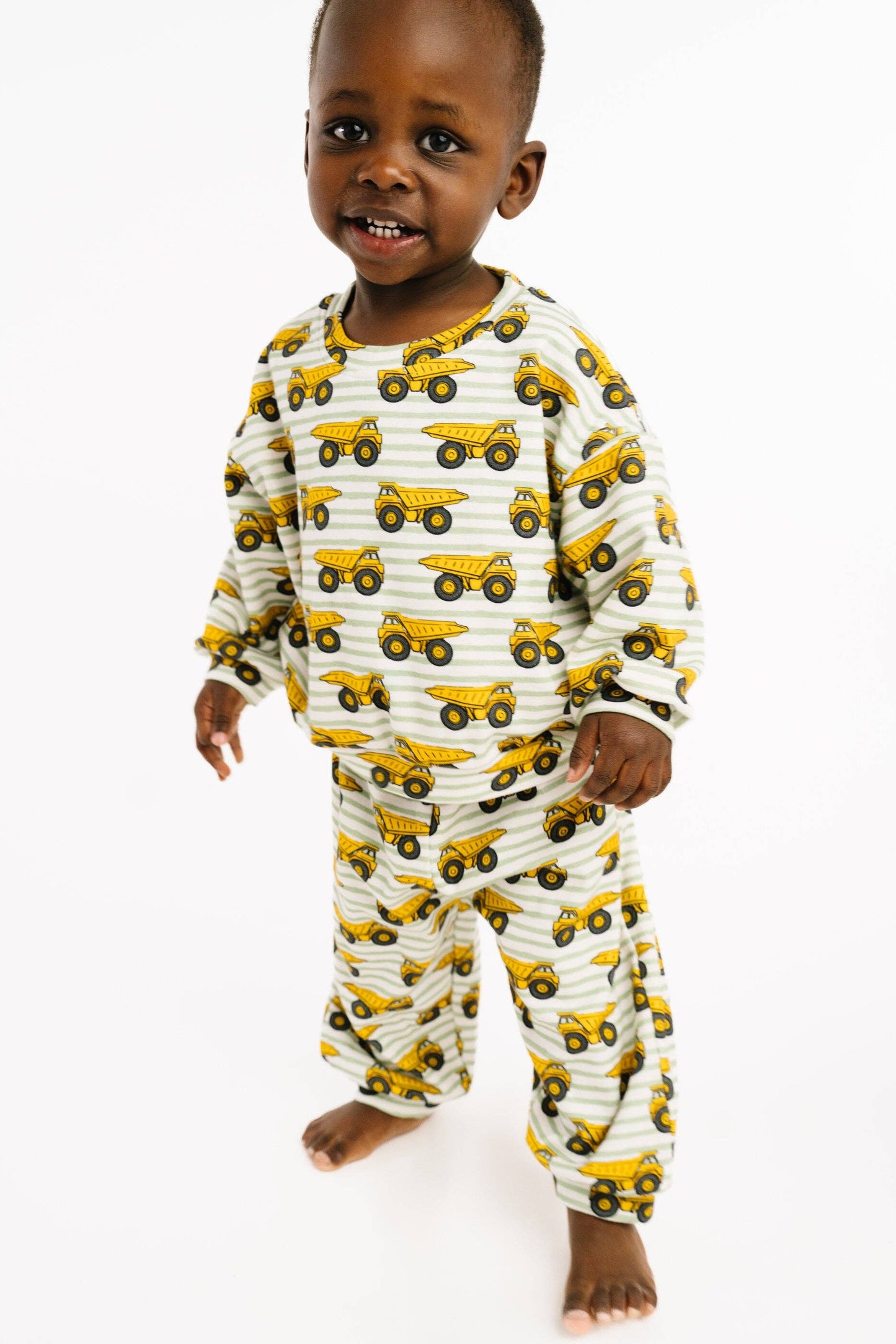 Little One Shop - Dump Trucks Sweatsuit