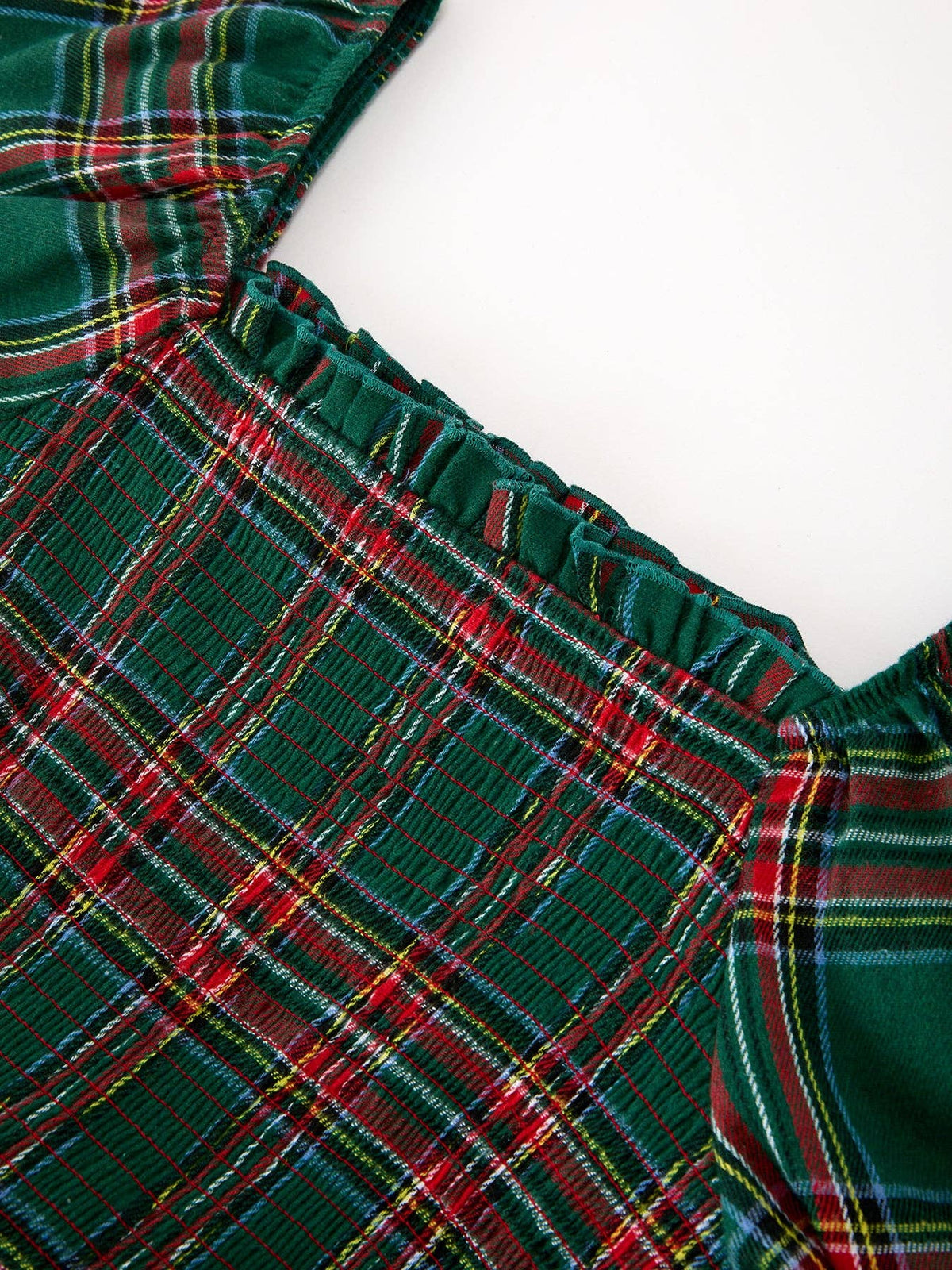 Rylee Faith Designs - Christmas Green Plaid Mommy and Me Matching Dress