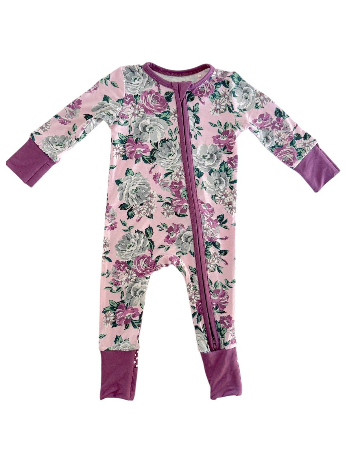SpearmintLOVE - 2-Way Zip Romper, Blissful Blossoms