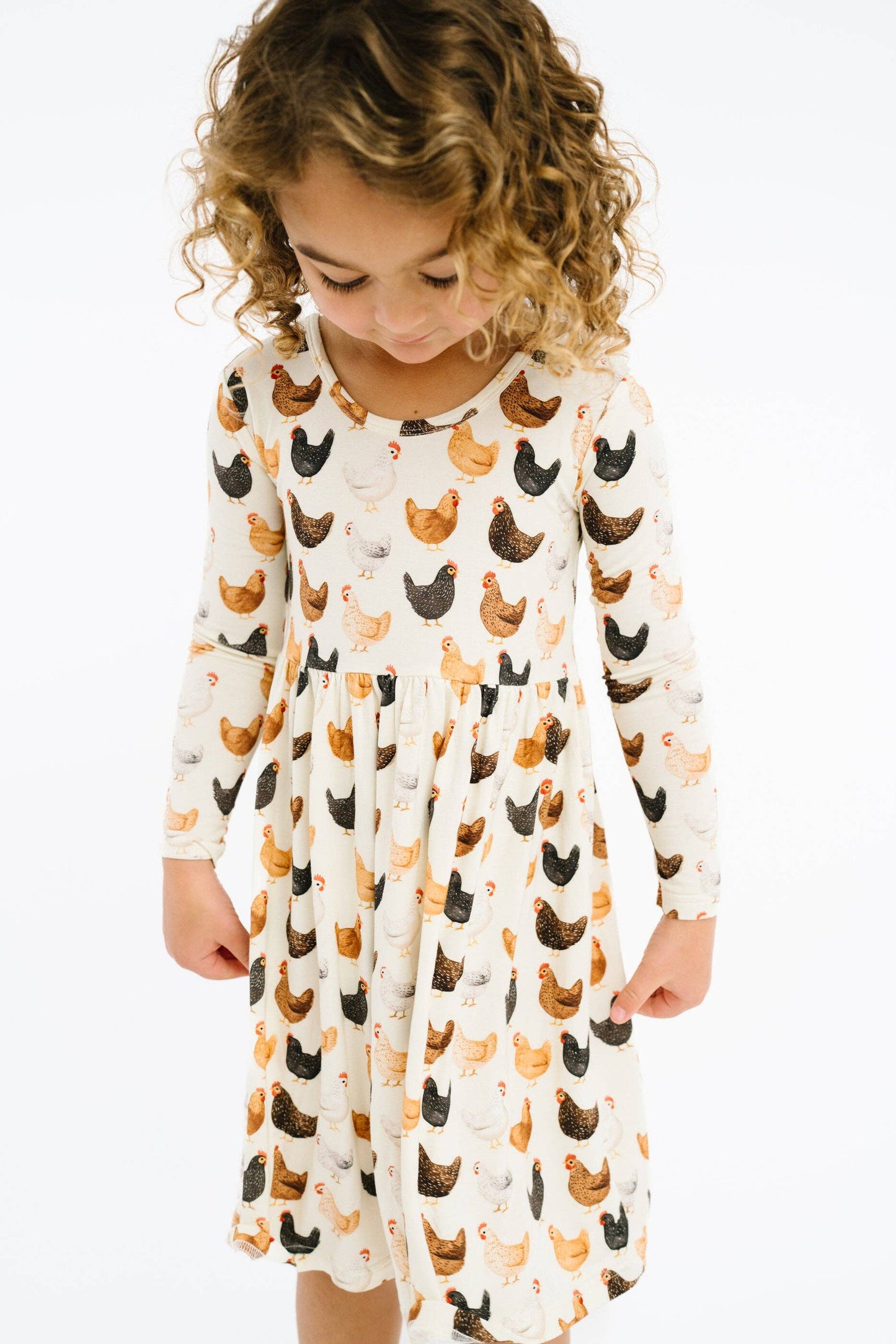 Little One Shop - Backyard Chickens Bamboo Dress