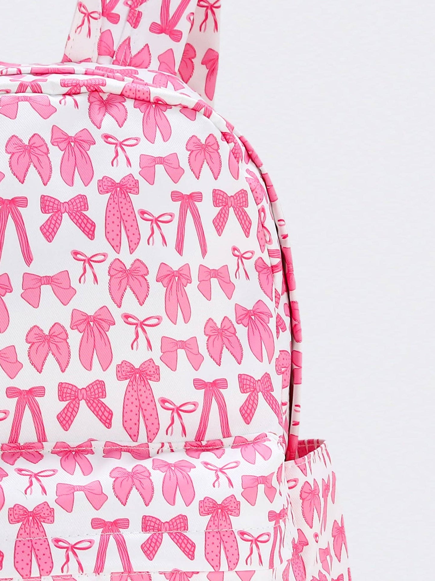 sassy kids palace - Bow Print Girls Canvas Backpack
