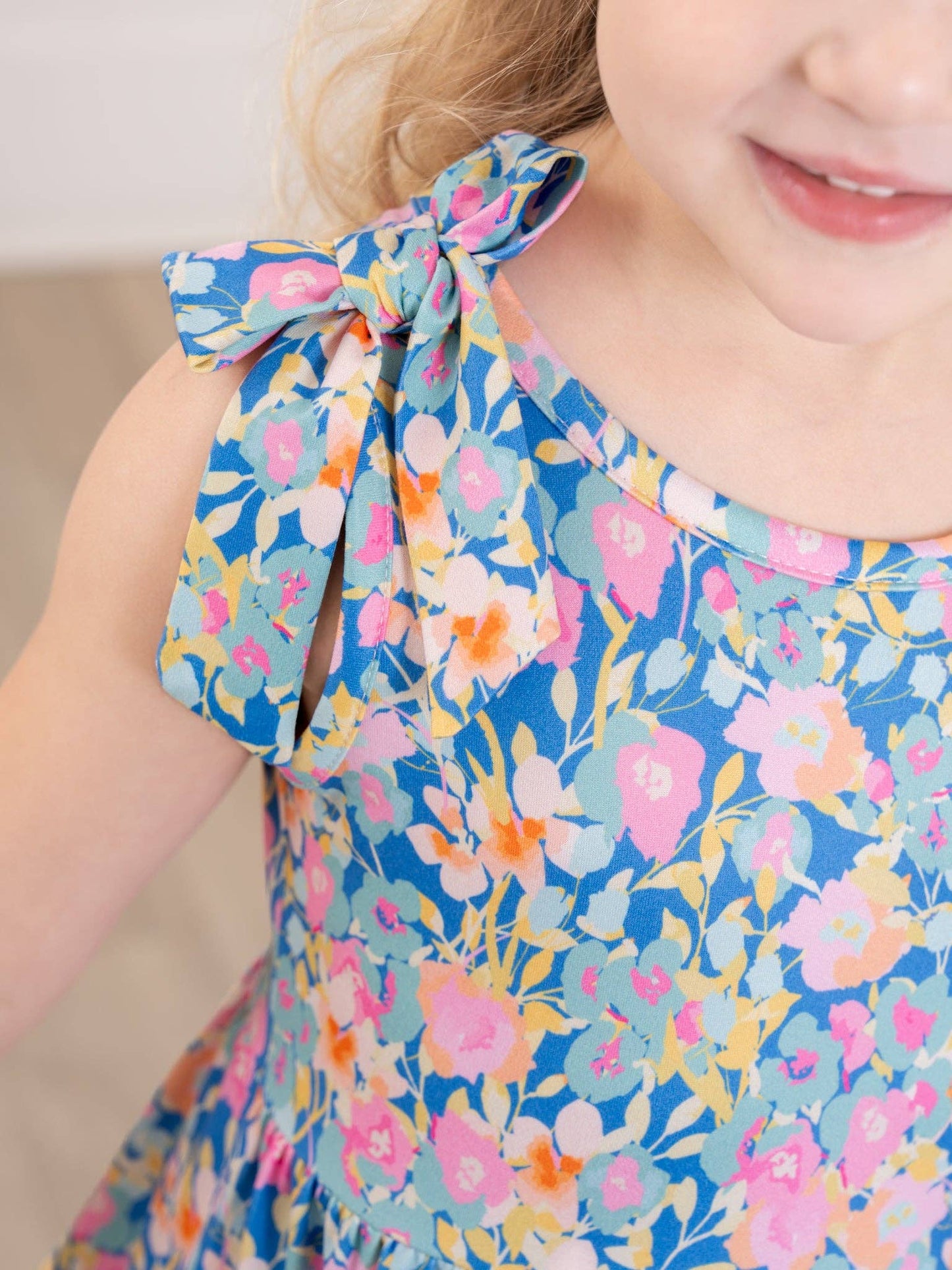 Blossom Breeze Ruffle Bow Dress