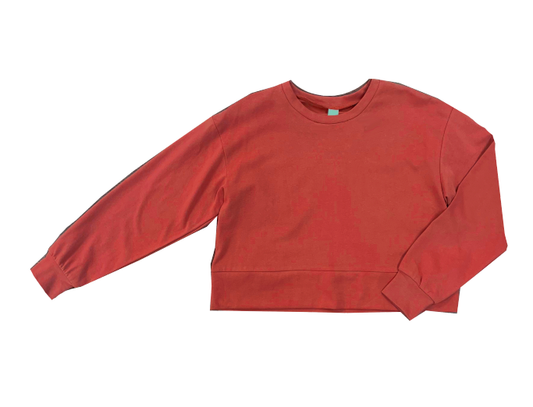 GRACE+EMMA by Southern Grace - Girl's Strike Your Interest Red Crop Sweatshirt
