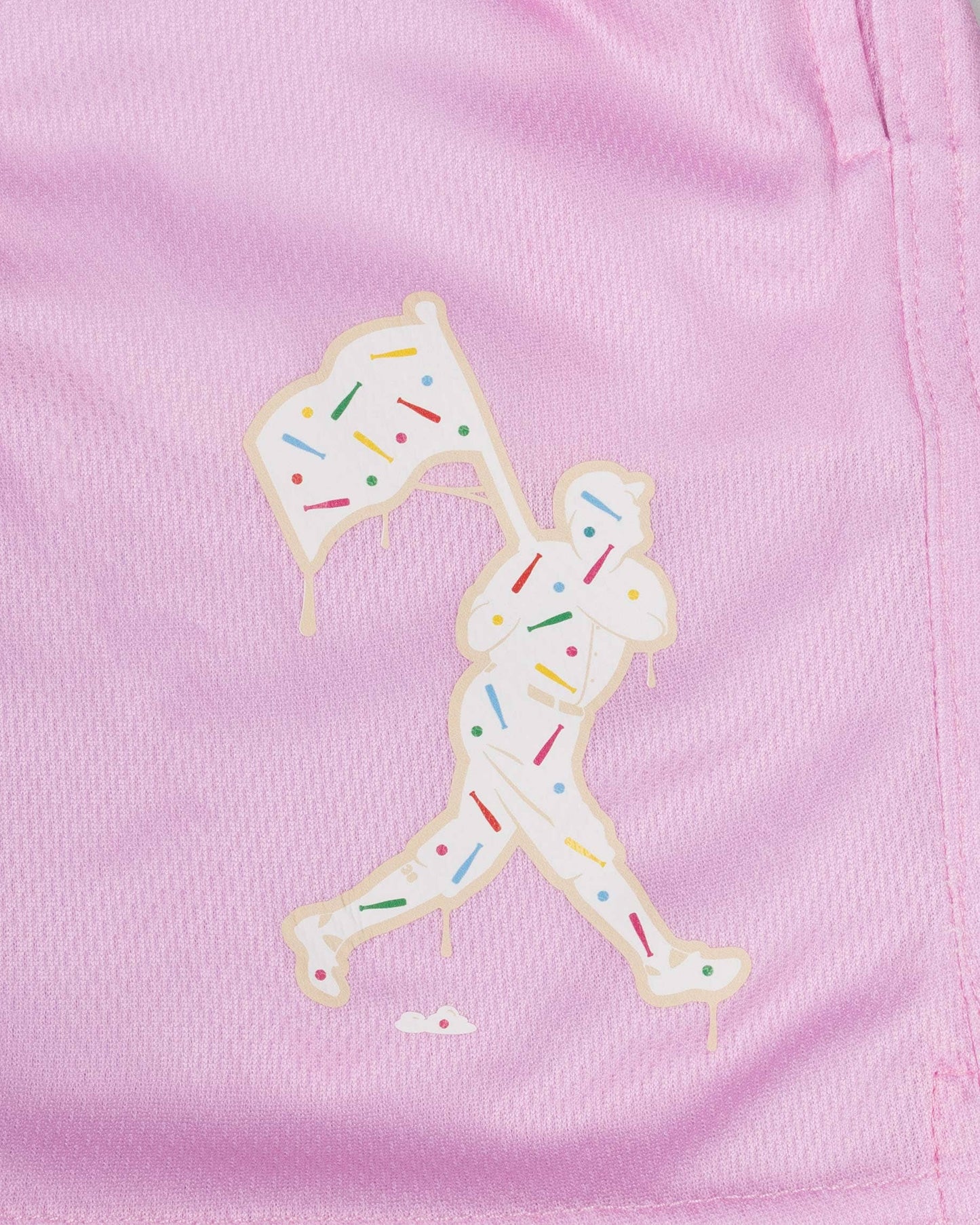 Baseballism - Batter Up Bakery Confetti Cupcake Diamond Air Mesh Shorts - Youth