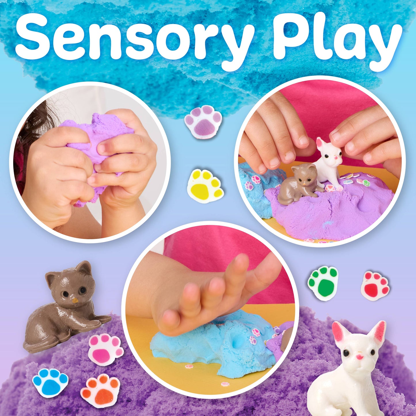 Faber-Castell / Creativity for Kids - Sensory Mini Play Kit Jar with Cloud Clay: Pets Theme