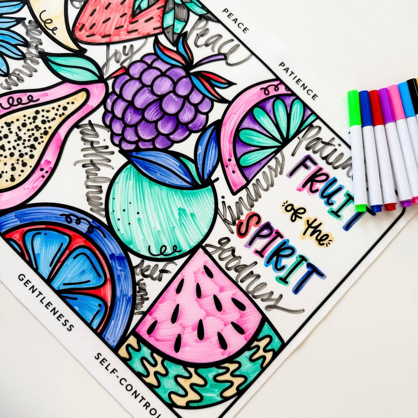 Ryan & Rose - Christian Coloring Mats