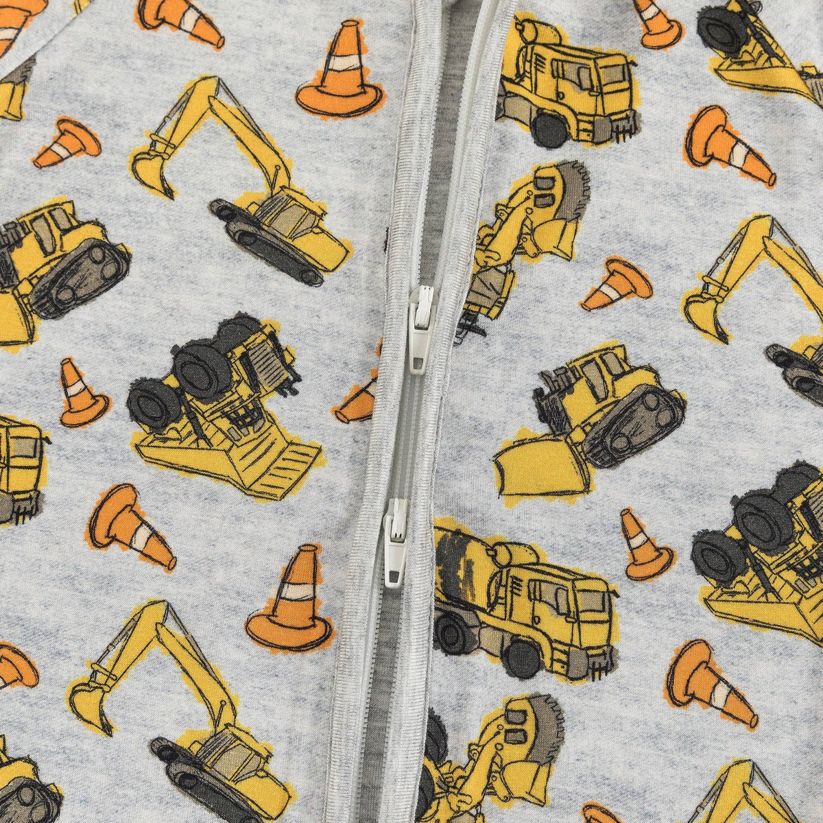FancyPrince - Excavator Pattern Bamboo Viscose Zippy Romper