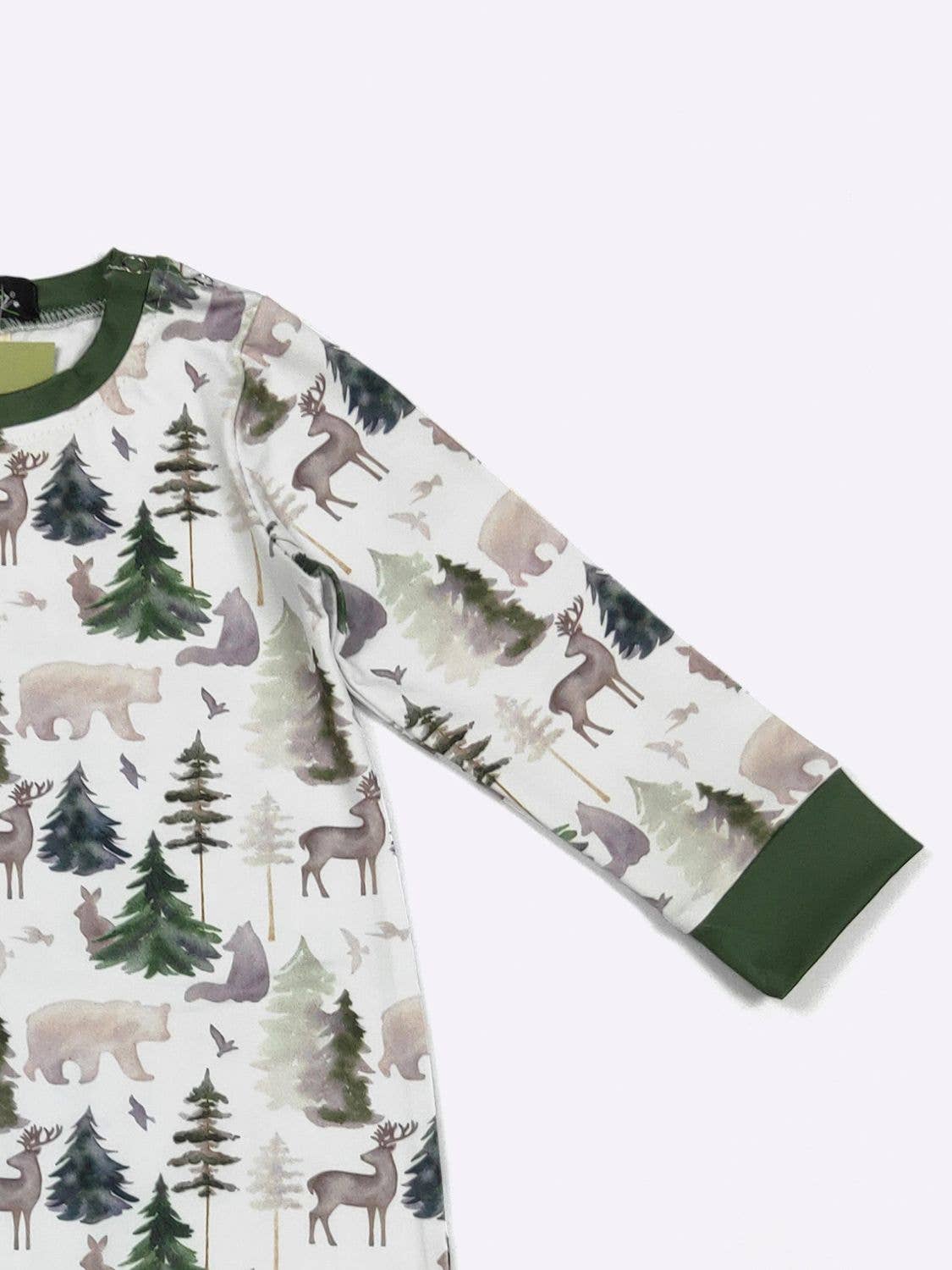 Clover Cottage - LS Forest Emerald Boy Romper LS