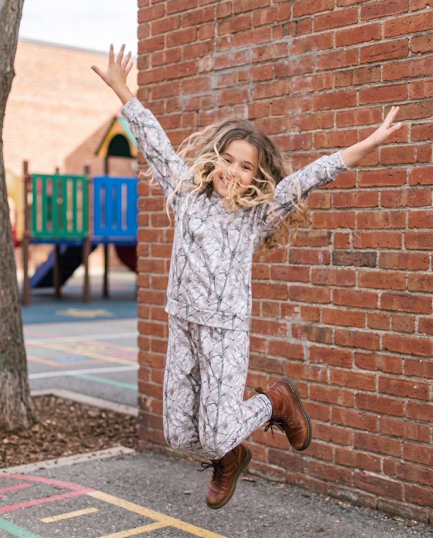Oopsie Daisy - Kids Ava Winter Woodland Camo Lounge Set
