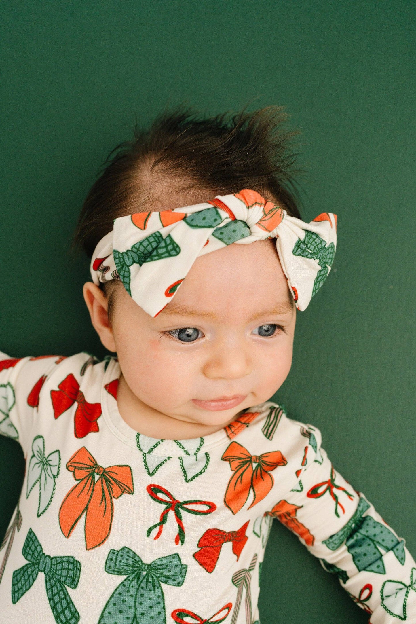 Little One Shop - Merry Bows Bodysuit Bamboo Dress
