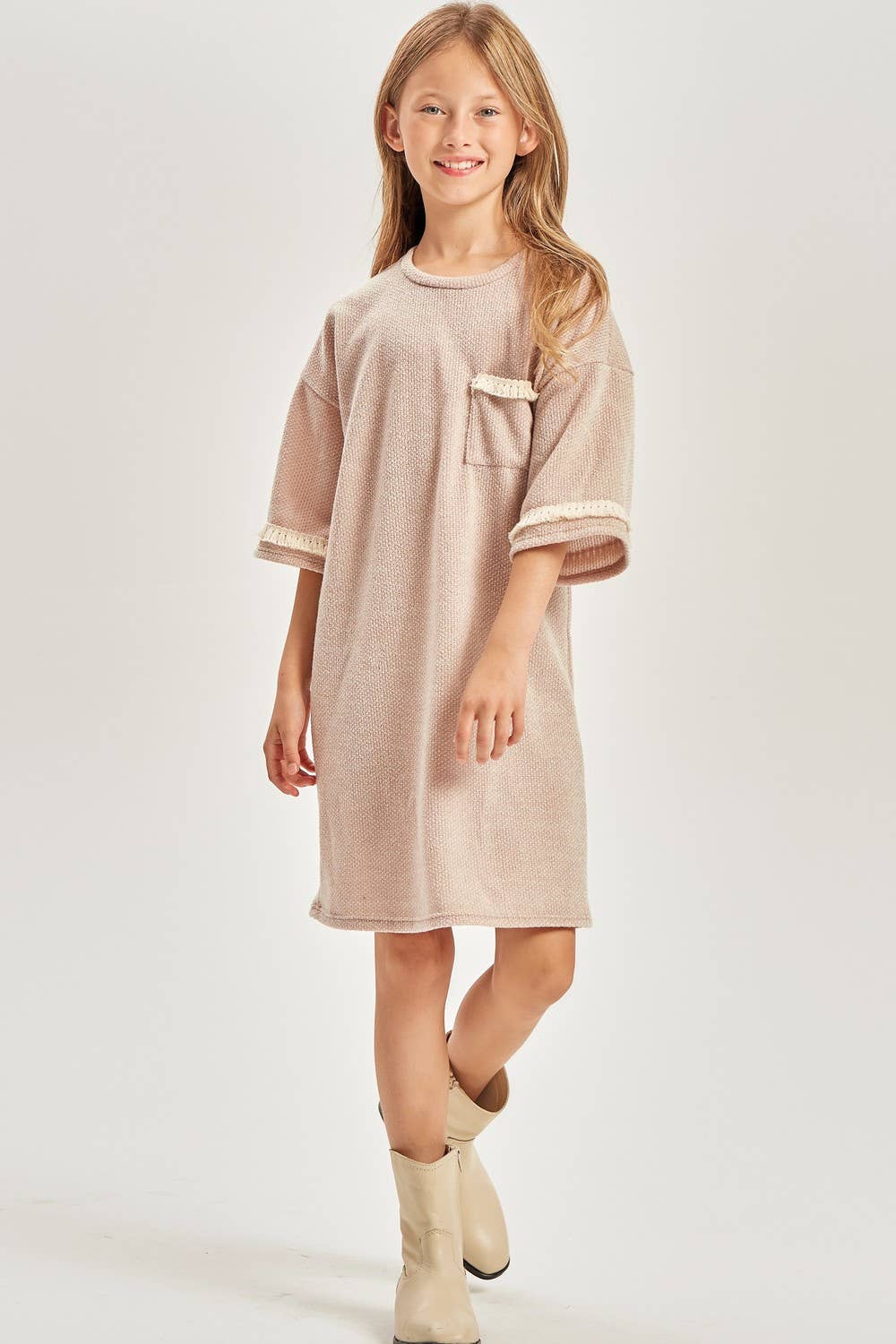 Tasseled Chunky Sweater Dress