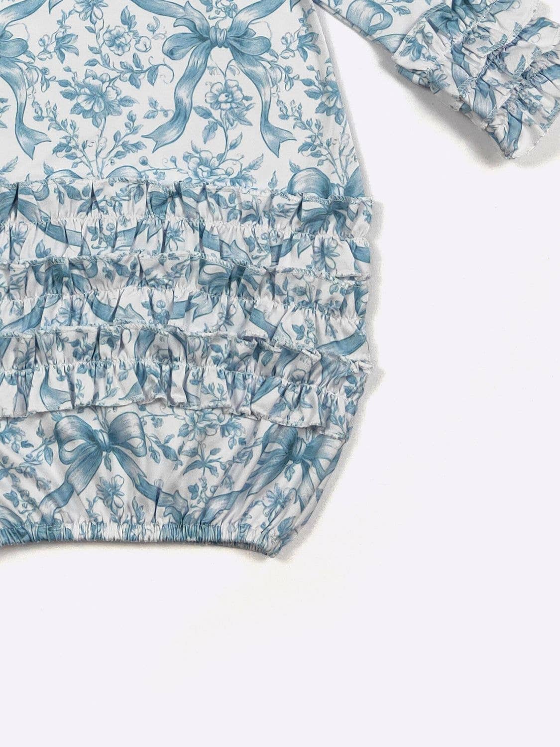 Azure Ribbon Baby Gown