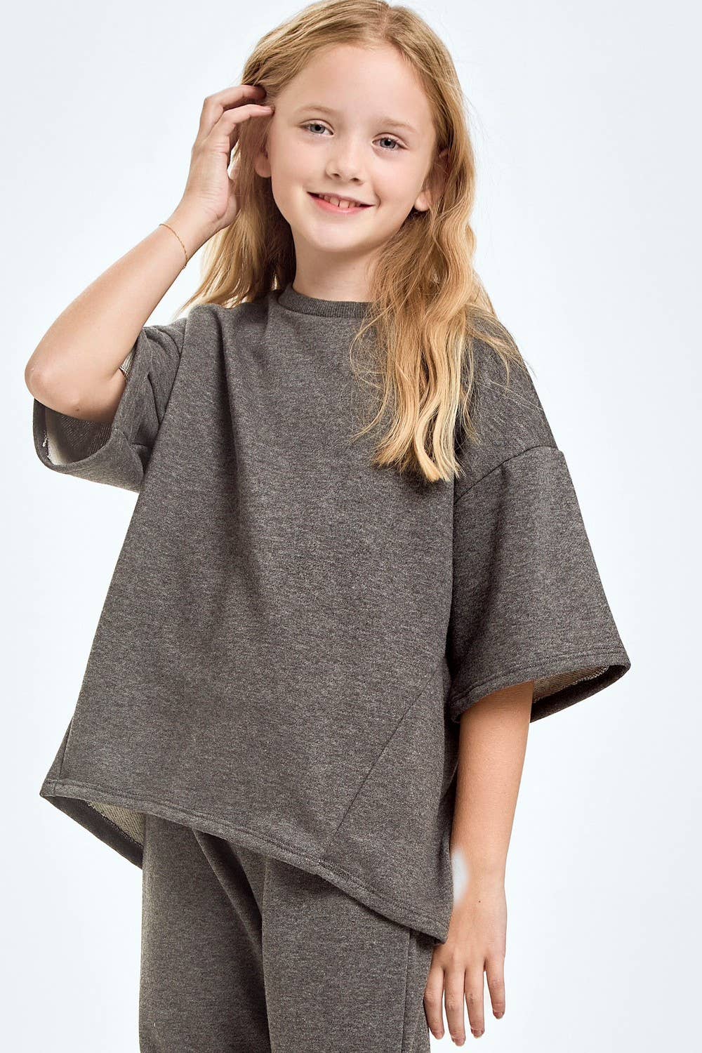 Cotton French Terry Top and Pants Set