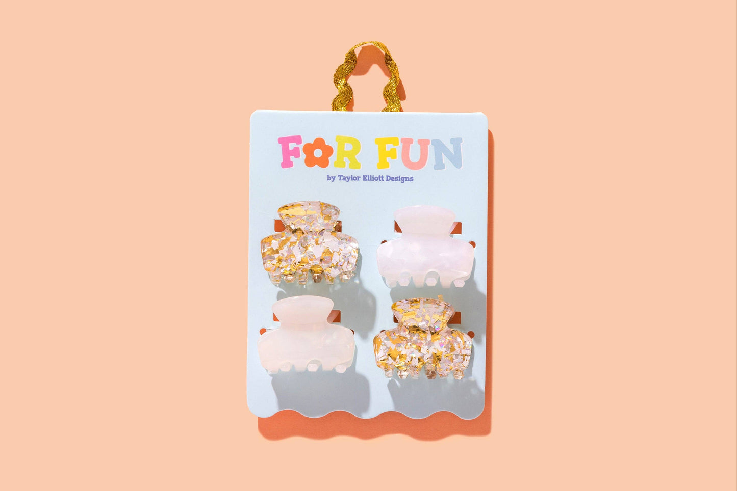 Pearl Confetti Mini Claw Clips