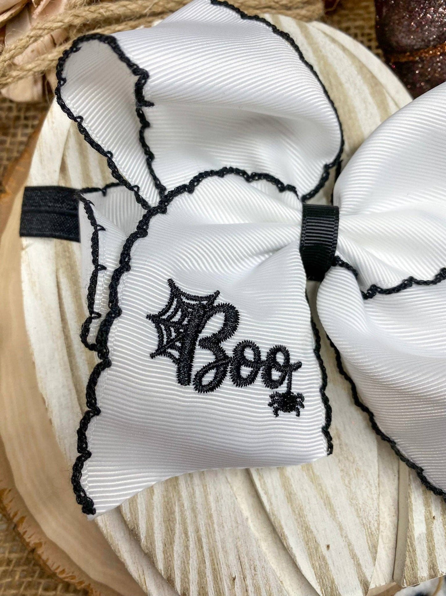 The Hair Bow Company - Boo Halloween Hair Bow | Clip or Headband