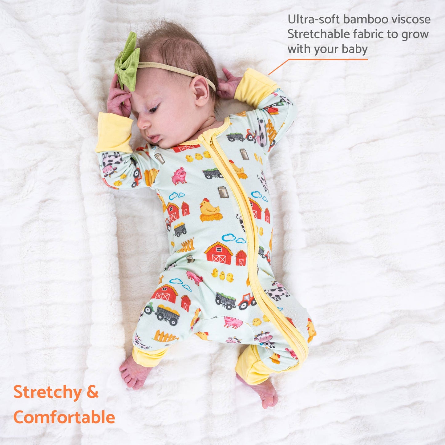 LollyBanks - Little Barnyard Baby Bamboo Pajamas