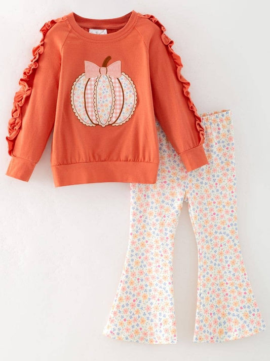 The Hair Bow Company - Pumpkin Spice Flare Set