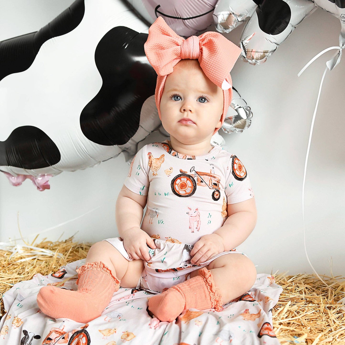 Millie Moo TUTU Bamboo Farm Baby Clothing Dress Outfit