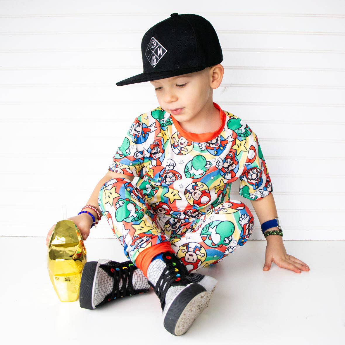 2-Piece  Pajamas Mushroom Cart