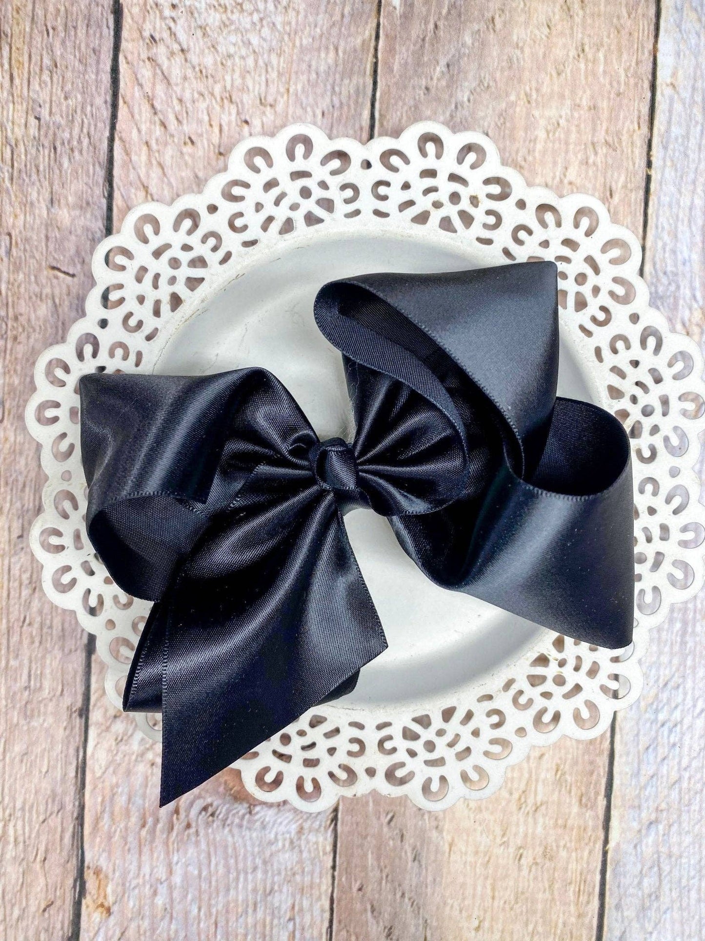 4.5" Classic Satin Hair Bows | Alligator Clips or Headbands