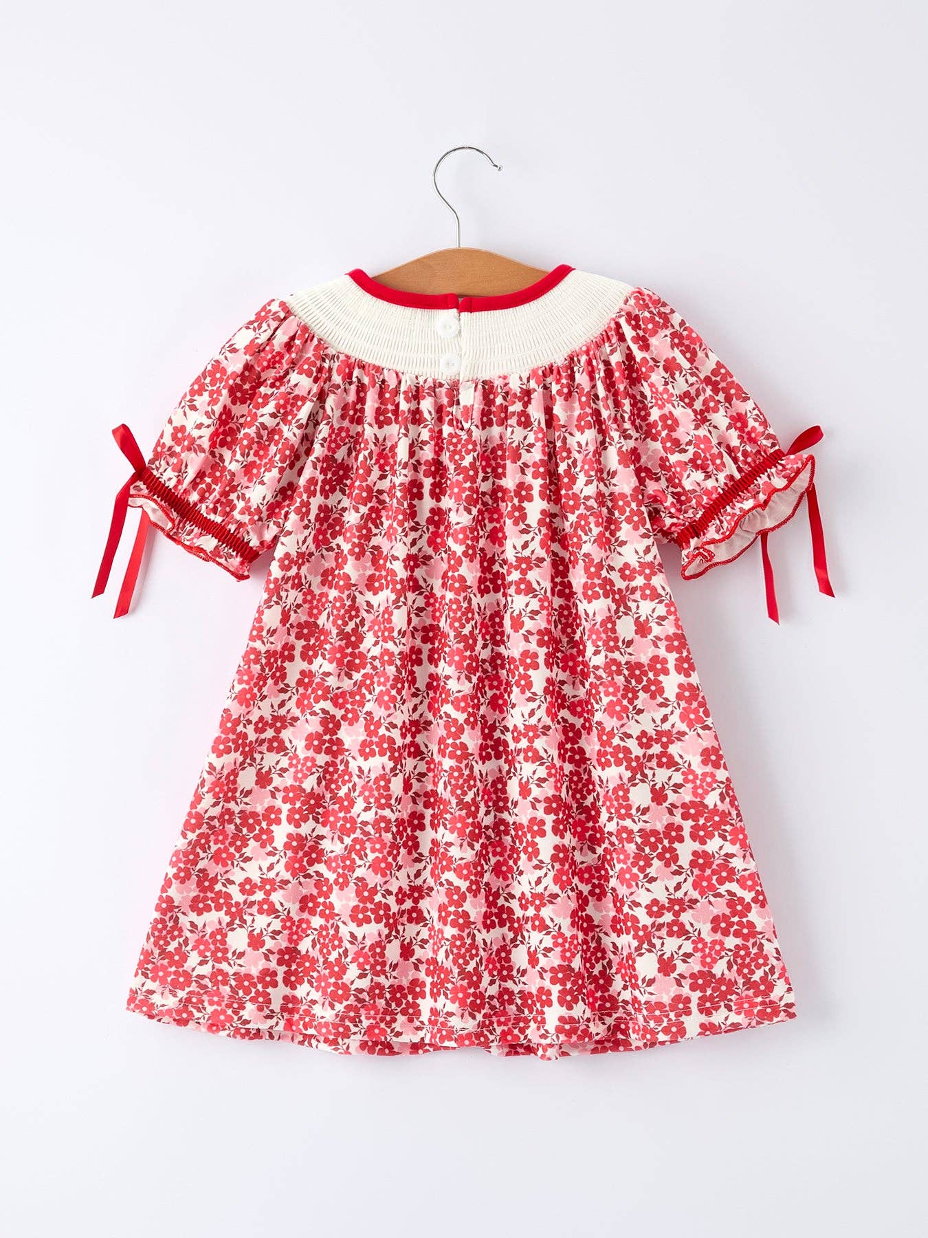Rylee Faith Designs - Valentine's Day "BE ❤ MINE" Embroidered Floral Girls' Dress