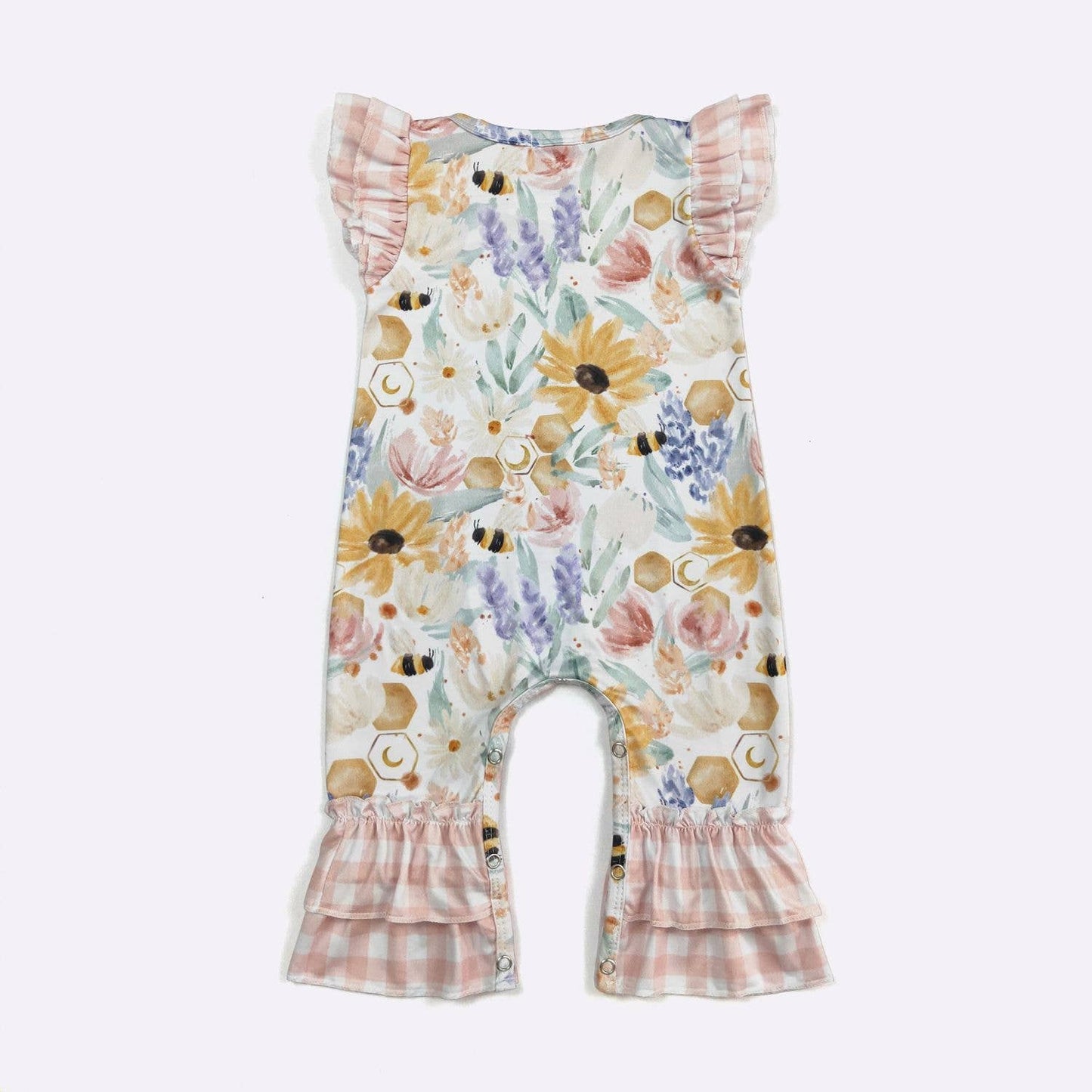 Bee Floral Baby Romper