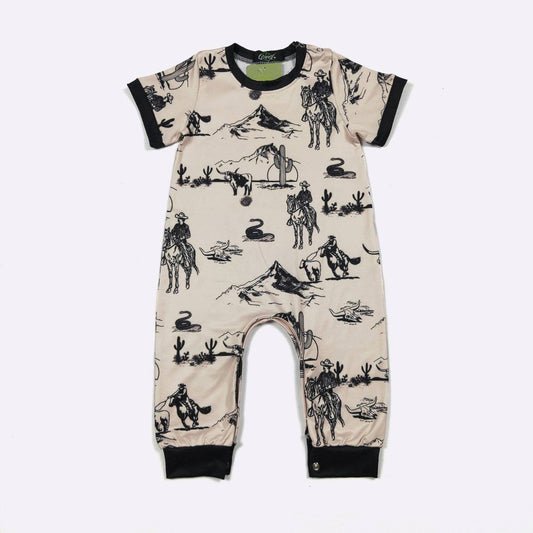 Cowboy Frontier Boy Romper