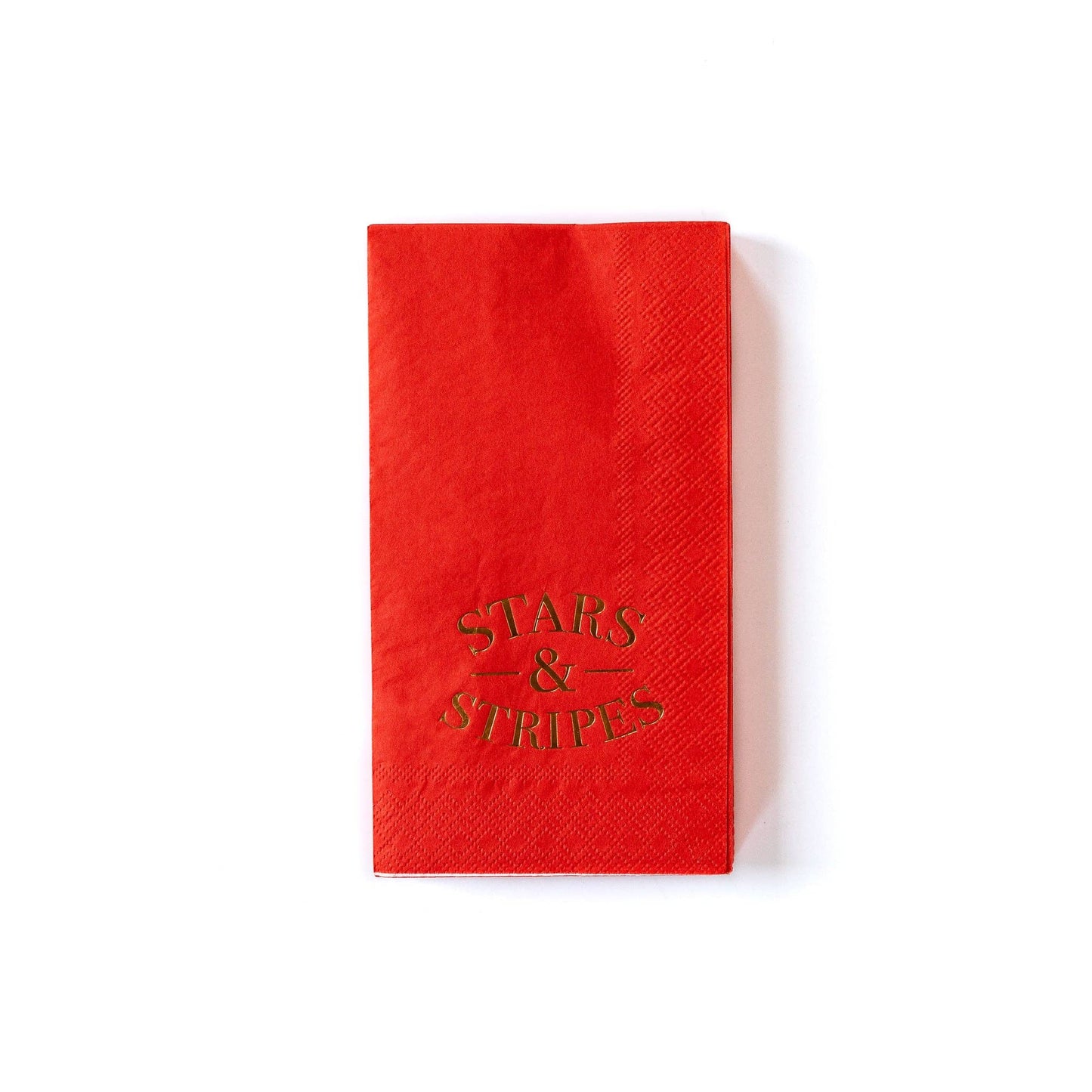 Gold Foiled Stars and Stripes Guest Towel Napkin
