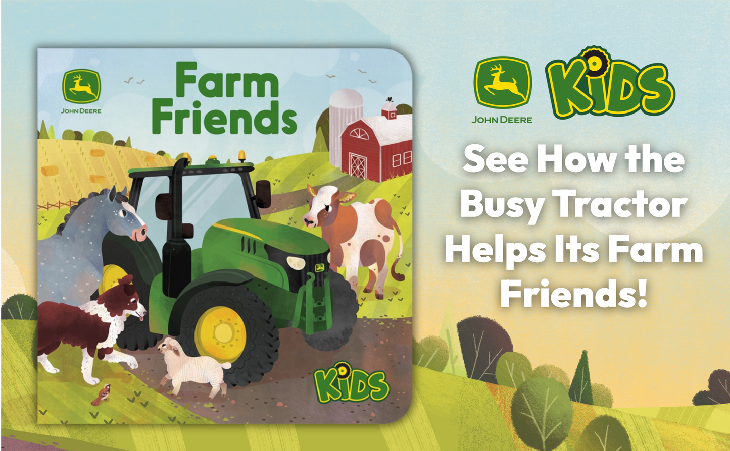 Cottage Door Press - John Deere Kids Farm Friends Lift-a-Flap Board Book