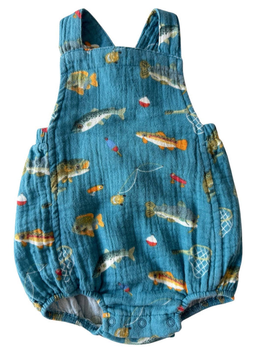SpearmintLOVE - Muslin Retro Sunsuit, Gone Fishing