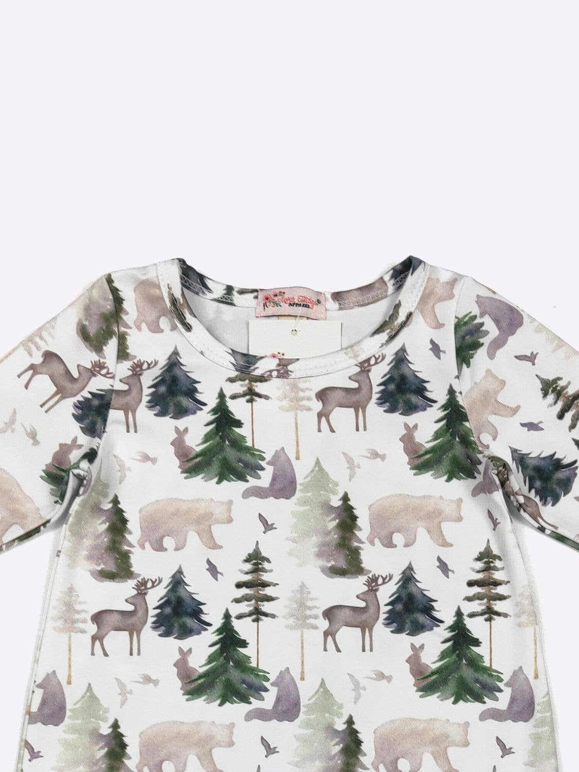 Clover Cottage - Emerald Woodland Baby Romper